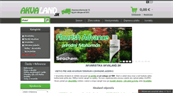 Desktop Screenshot of akvaland.sk